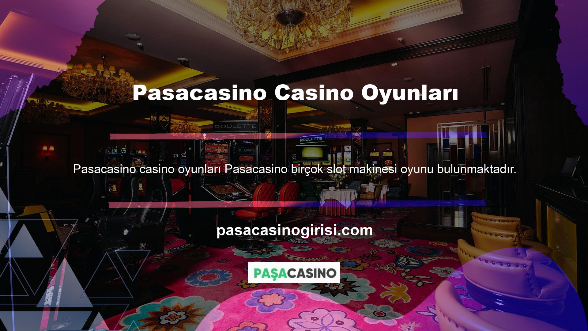 Dünyadaki hemen hemen tüm oyun sağlayıcılar Pasacasino ile casino oyunları üretmektedir
